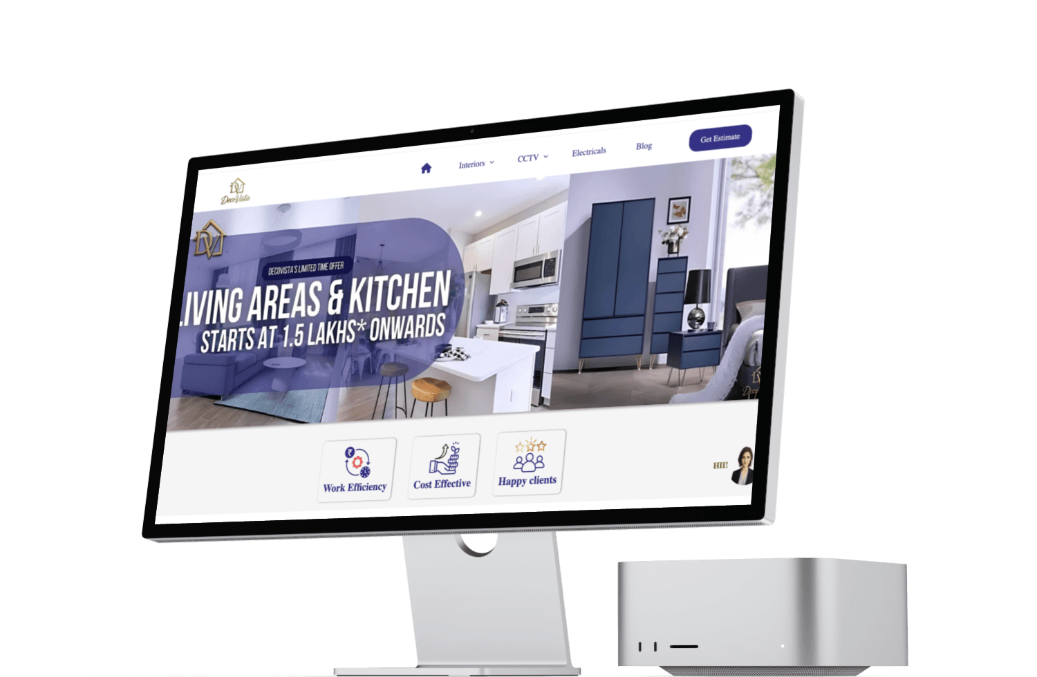 Desktop Website Mockup