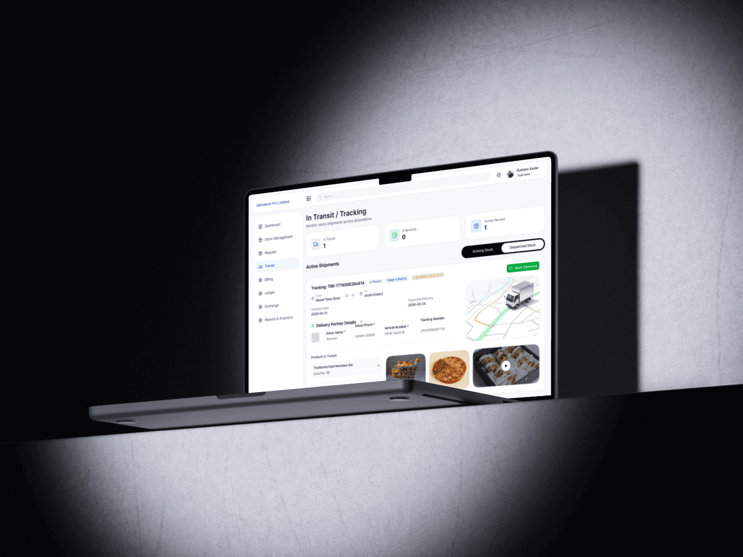 ERP Ecosystem project mockup