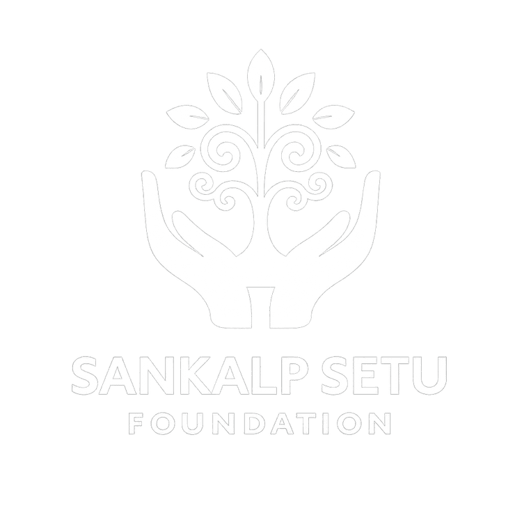 Sankalp White Logo